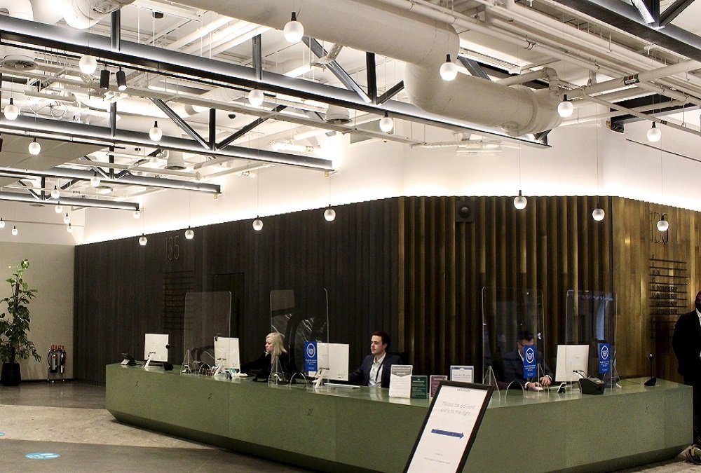 Visitor management software reception